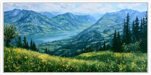Swiss Maountains Panorama painting