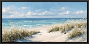 Seagrass Calm Panoramic Canvas Print