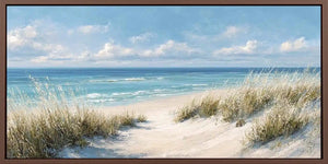 Seagrass Calm Panoramic Canvas Print