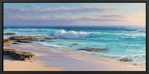 Tidal Rockscape Panoramic Canvas Print