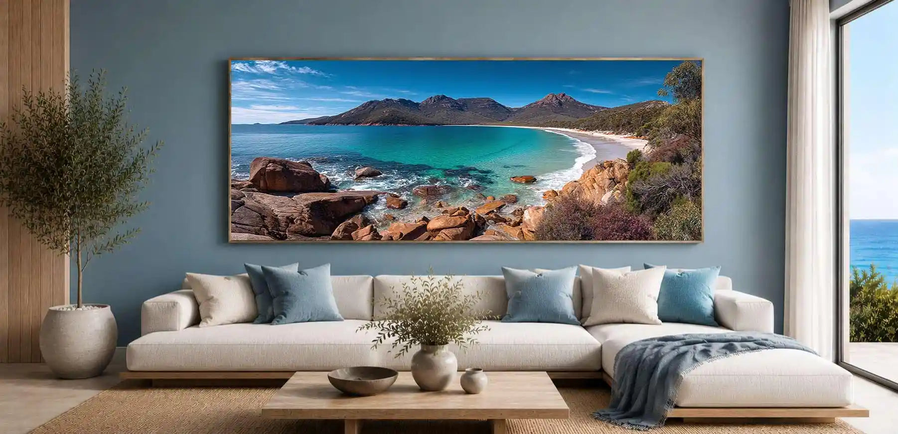 Wineglass Bay Freycinet Peninsula Panoramic Canvas Print