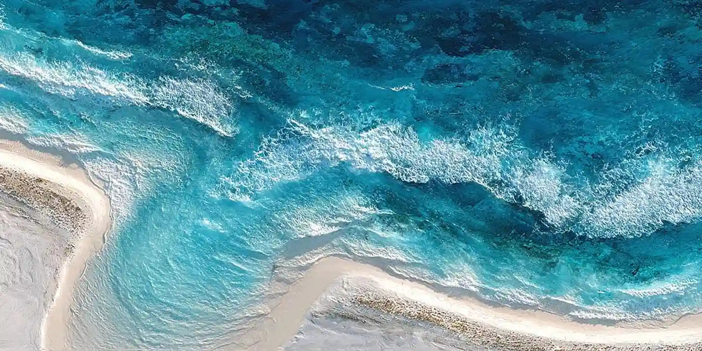 Ocean Veil Panoramic Canvas Print