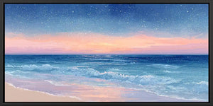 Starlit Shore Panoramic Canvas Print