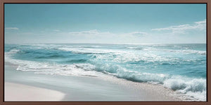 Silver Tide Panoramic Canvas Print