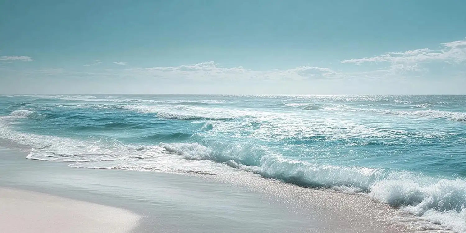 Silver Tide Panoramic Canvas Print
