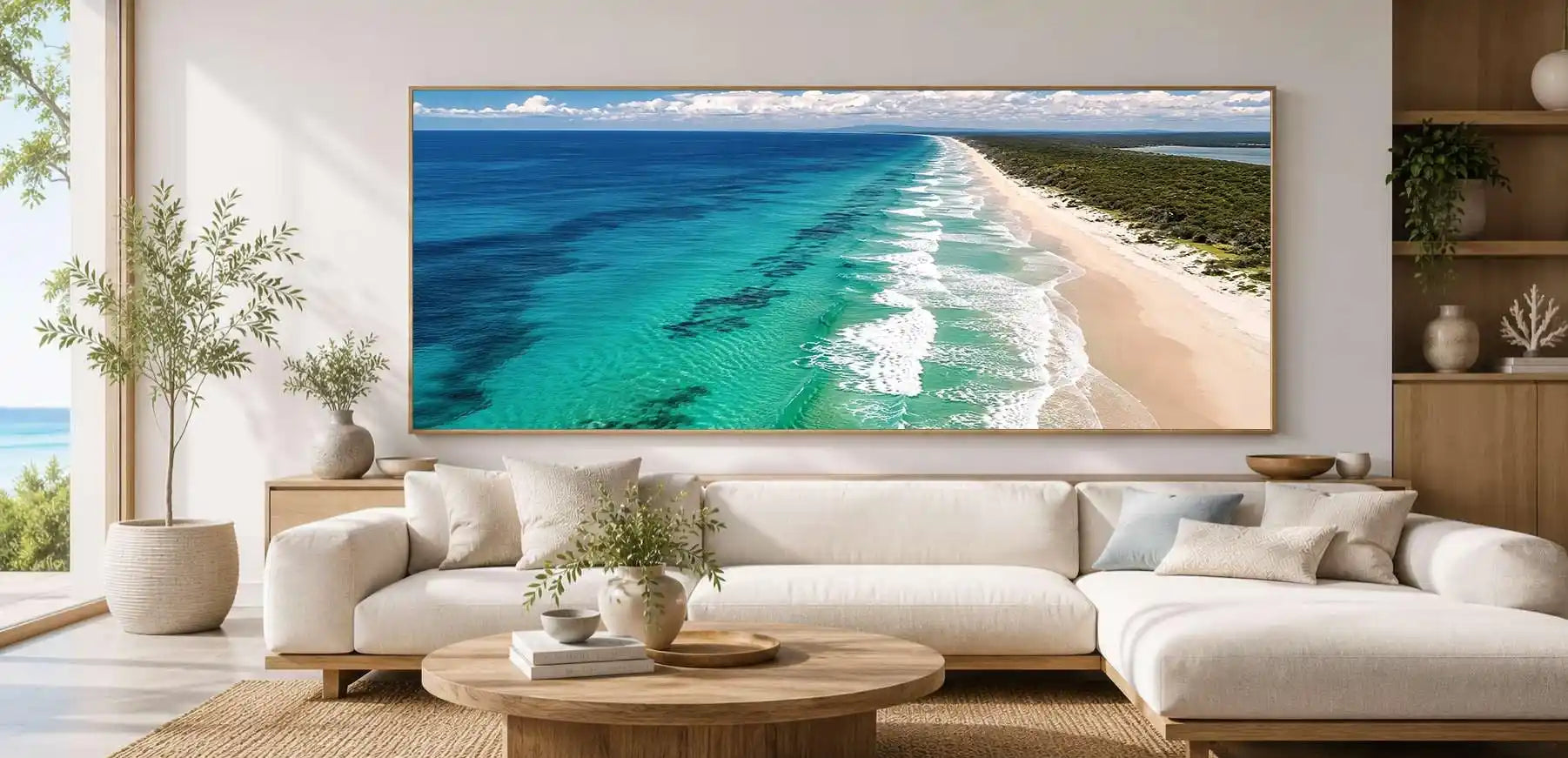 Endless Shoreline Panoramic Canvas Print