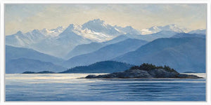 Blue Mountain Silence Panoramic Canvas Print