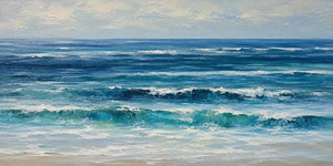 Ocean Rhythm Panoramic Canvas Print