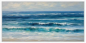 Ocean Rhythm Panoramic Canvas Print