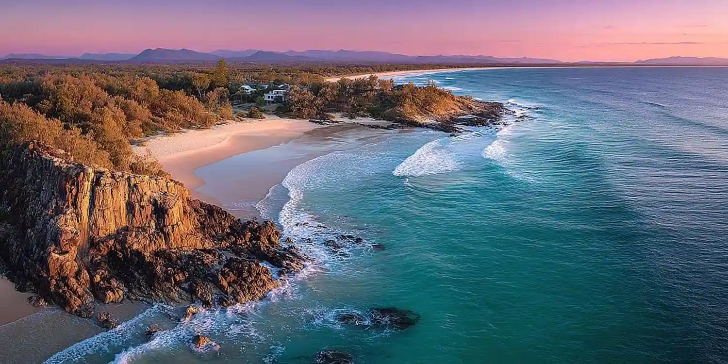 Noosa National Park Coastal Headland Panoramic Canvas Print