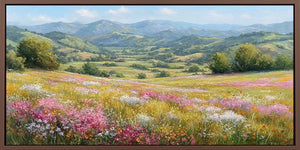 Meadow Horizon Panoramic Canvas Print