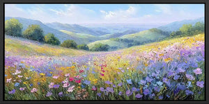Lavender Valley Panoramic Canvas Print