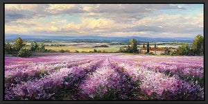 Lavender Estate Panoramic Canvas Print