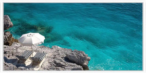 Turquoise Cove Escape Panoramic Canvas Print