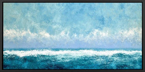 Seafoam Horizon Panoramic Canvas Print