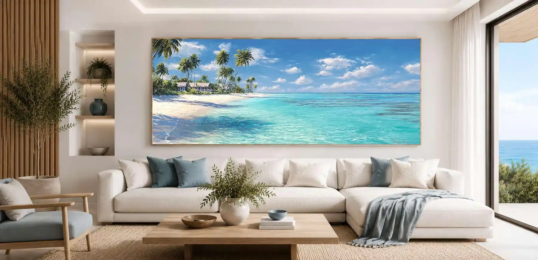 Tropical Serenity Panoramic Canvas Print