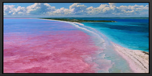 Lake Hillier Pink Lake Panorama Wall Art