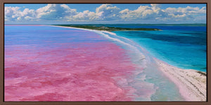 Lake Hillier Pink Lake Panorama Wall Art