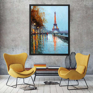 Parisian Sunset Painting