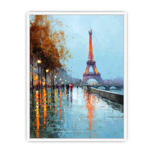Parisian Sunset Framed Print