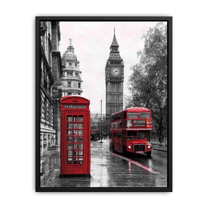 London Calling – Red Bus Canvas Print