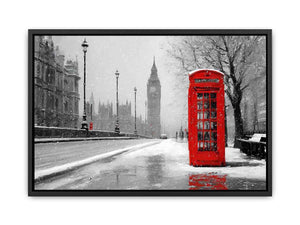 Timeless Red Booth Canvas Print