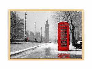 Timeless Red Booth Streched canvas