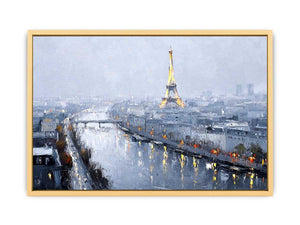 Paris Skyline Streched canvas