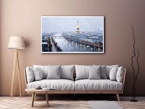 Paris Skyline Painting