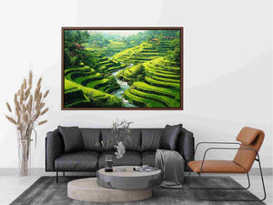 Rice Terrace paddy bali Painting