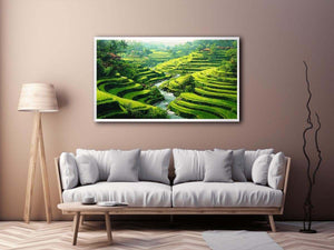 Rice Terrace paddy bali Painting