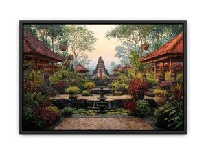 Bali Garden Canvas Print