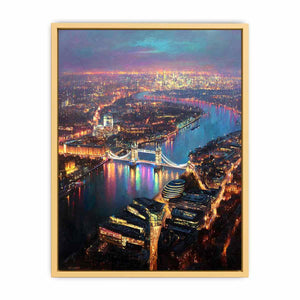 Bird’s Eye London Streched canvas