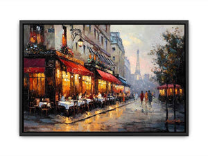 Paris Street Cafe Canvas Print