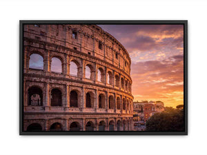 Rome Colosseum Sunset Canvas Print