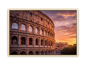 Rome Colosseum Sunset Art Print