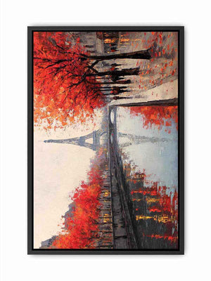 Paris in Autumn Glow Canvas Print