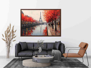 Paris in Autumn Glow Painting