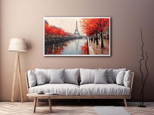 Paris in Autumn Glow Painting