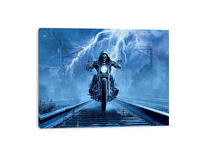 Rider Motorcycle Framed Print