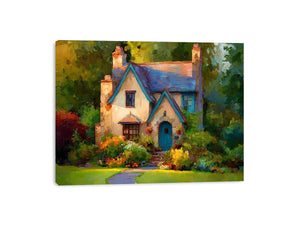 Cottage Painting Framed Print