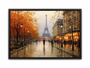 Eiffel Tower Cityscape Canvas Print