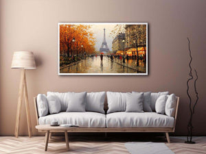 Eiffel Tower Cityscape Painting