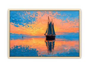 Sunetset Sailing Art Print