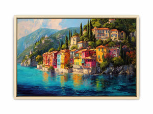 Floral mediterranean Shoreline Art Print