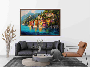 Floral mediterranean Shoreline Painting