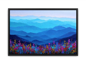 Blue Mountain Horizon Canvas Print