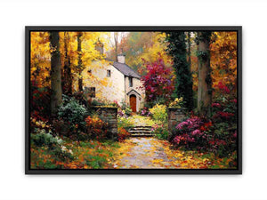 Enchanted Forest Cottage Canvas Print