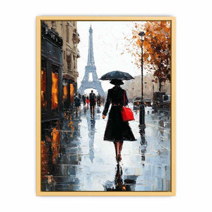 Paris Fashion Stroll Streched canvas