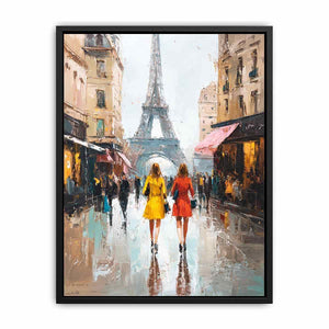 Paris City Street Canvas Print